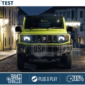 2 Faros LED 7" + Soportes para SUZUKI JIMNY 4 6500K | DRL, Cruce, Carretera, Intermitentes