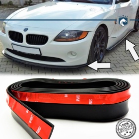 SPOILER Alerón Adhesivo PARA BMW Z3-Z4 LABIO parachoques LIP o Faldones Laterales en EPDM NEGRO flexible