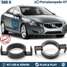 2X Adaptatores del Retenedor para VOLVO S60 2 (2010-2018) Soporte Bombilla para Montaje KIT LED H7