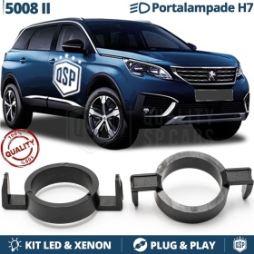 2X Adaptatores del Retenedor para PEUGEOT 5008 2 (16-20) Soporte Bombilla para Montaje KIT LED H7
