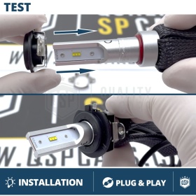 2X Adaptatores del Retenedor Soporte Bombilla para Montaje KIT LED H7 para Skoda