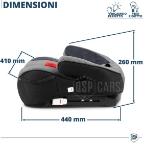 Silla de Coche Elevadora ISOFIX 15-36 KG HOMOLOGADA Capsula Germany para Niños de 4 a 12 AÑOS | Grupo 2, 3