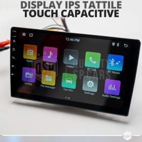 Radio de Coche 1 DIN Bluetooth, con Pantalla 9" CARPLAY Android e iOS, Navegador GPS, USB, AUX