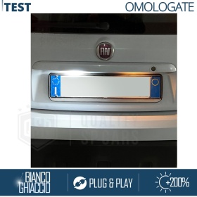 2 License Plate Full Led Canbus for Fiat | 21 Leds 6.500k White Ice, Plug & Play