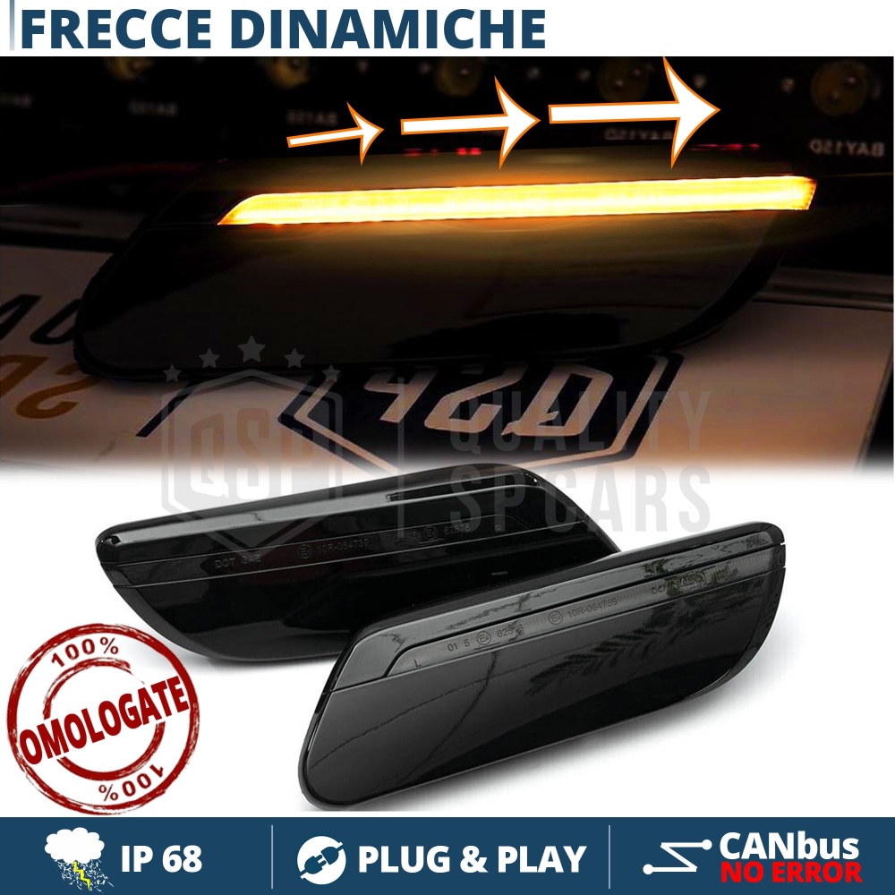 X2 Intermitentes Negra LED Secuenciales para MINI | Homologados, CANBUS No Error X2 Intermitentes Negra LED Secuenciales para MINI | Homologados, CANBUS No Error