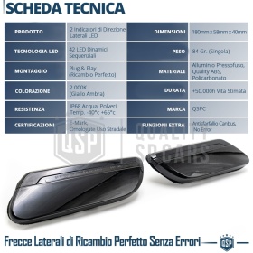 X2 Intermitentes Negra LED Secuenciales para MINI  | Homologados, CANBUS No Error