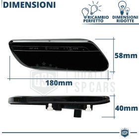 X2 Intermitentes Negra LED Secuenciales para MINI  | Homologados, CANBUS No Error