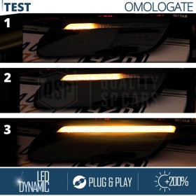 X2 Intermitentes Negra LED Secuenciales para MINI COOPER F55 F56 F57 (desde 2022) | Homologados, CANBUS No Error