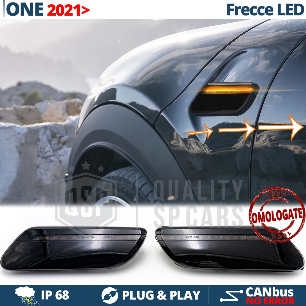 X2 Intermitentes Negra LED Secuenciales para MINI ONE | Homologados, CANBUS No Error X2 Intermitentes Negra LED Secuenciales para MINI ONE | Homologados, CANBUS No Error