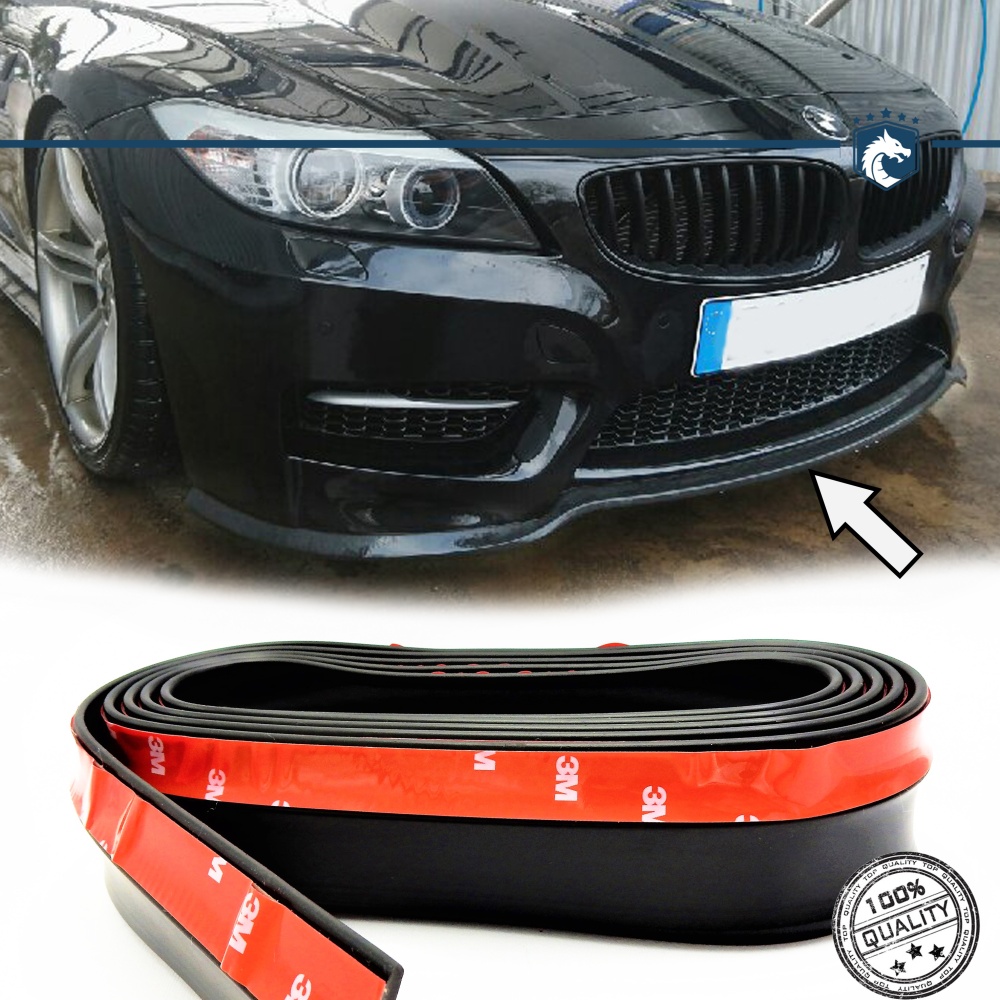 SPOILER Alerón Adhesivo PARA BMW Z4-Z8 LABIO parachoques LIP o Faldones Laterales en EPDM NEGRO flexible SPOILER Alerón Adhesivo PARA BMW Z4-Z8 LABIO parachoques LIP o Faldones Laterales en EPDM NEGRO flexible