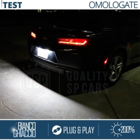 2 Luces de Matricula LED para CHEVROLET CAMARO 6 (2016-) | CANBUS 18 LED 6.500K BLANCO FRIO Plug & Play