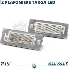 Placchette Luci Targa LED Canbus per Fiat PANDA 3 CROSS 319 | Luce Bianca Potente 6500K NO Error