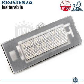 Placchette Luci Targa LED Canbus per Fiat PANDA 3 CROSS 319 | Luce Bianca Potente 6500K NO Error