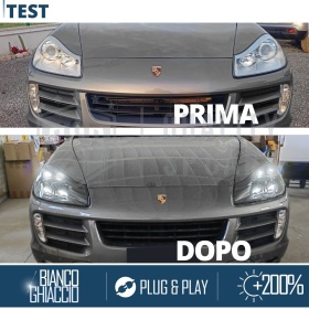 2 FAROS DELANTEROS LED Para Porsche CAYENNE I Facelift 07-10 APROBADOS | Transformación de Faros MATRIX Style