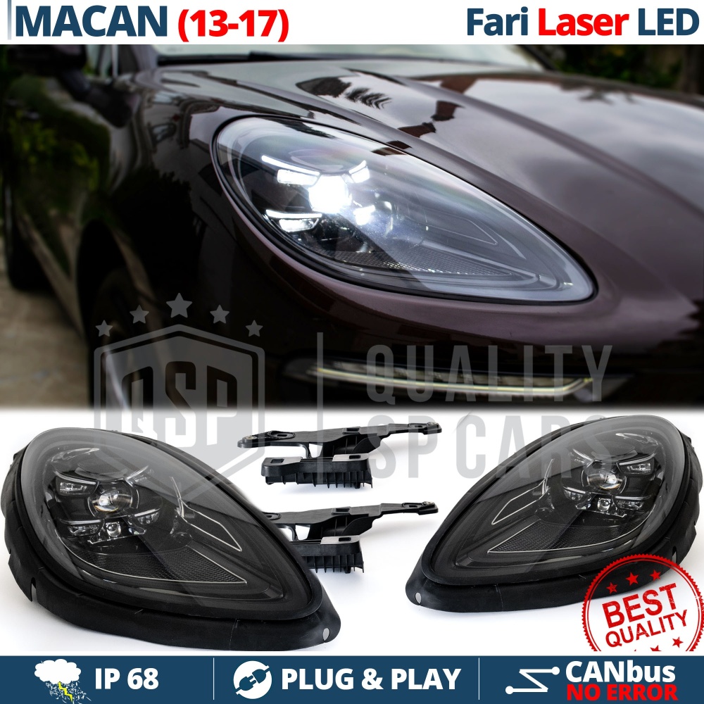 FAROS LED Láser para Porsche MACAN 2013-17 HOMOLOGADOS | TRANSFORMACIÓN en Dynamic System MATRIX