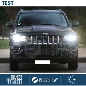 Kit LED H11 para JEEP COMPASS 1 FACELIFT Luces de Cruce CANbus 8000LM  Luz Blanca 6000K