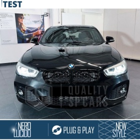 REJILLAS Delanteras para BMW Serie 1 F20 F21 (15-18), Estilo Diamante 3D | Negro Brillante Tuning M