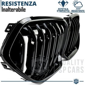 REJILLA Delanteras para BMW Serie 2 Gran Coupe F44 | Negro Brillante Tuning M