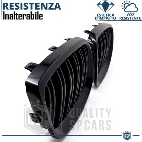 REJILLAS Delanteras para BMW Serie 3 E92 E93 (06-09), Doble Pasillo | Negro Brillante Tuning M
