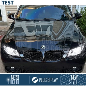 REJILLAS Delanteras para BMW Serie 3 E90 E91 (08-13), Estilo Diamante 3D | Negro Brillante Tuning M