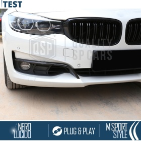 REJILLAS Delanteras para BMW Serie 3 GT F34, Doble Pasillo | Negro Brillante Tuning M