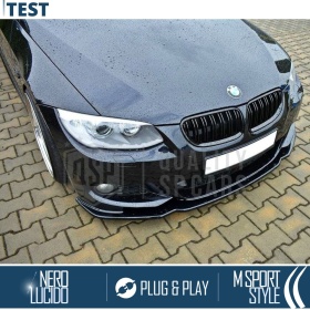 REJILLAS Delanteras para BMW Serie 3 E92 E93 (10-14), Doble Pasillo | Negro Brillante Tuning M3