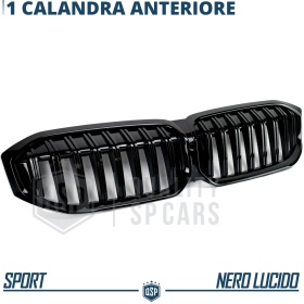 REJILLA Delanteras para BMW Serie 3 G20 G21 (desde 2022), Doble Pasillo | Negro Brillante Tuning M