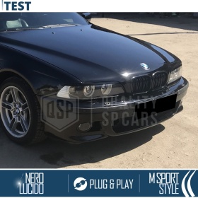 GRIGLIE Doppio Rene per BMW Serie 5 E39, Mascherine Anteriori Nero Lucido | Calandre Tuning M5