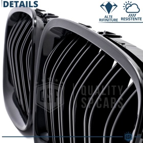 REJILLAS Delanteras para BMW Serie 5 GT F07, Doble Pasillo | Negro Brillante Tuning M