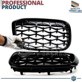 Front GRILLE for BMW X5 (E70), Diamond 3d Design | Glossy Black Grill Tuning M