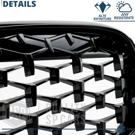 Front GRILLE for BMW X5 (E70), Diamond 3d Design | Glossy Black Grill Tuning M