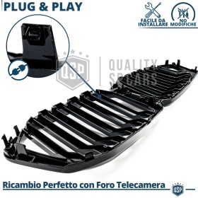 REJILLA Delanteras para BMW X6 G06 (19-22), Doble Pasillo | Negro Brillante Tuning M