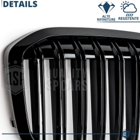 REJILLA Delanteras para BMW X7 G07 (18-22), Doble Pasillo | Negro Brillante Tuning M