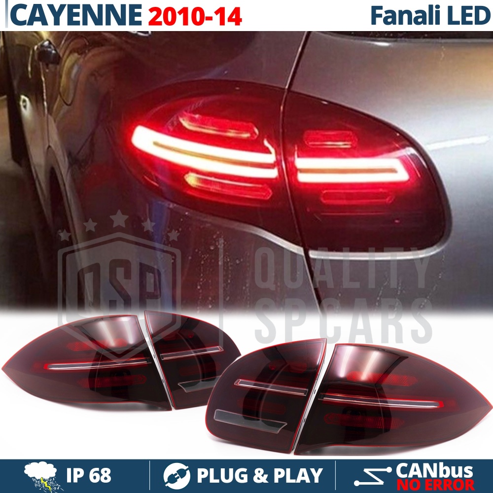 2 FAROS Traseros LED Para Porsche Cayenne 2 (958) 10-14 APROBADOS | Transformación en Nuevo Cayenne