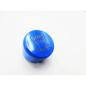 LLAVE BOTÓN DE ENCENDIDO DEL MOTOR AZUL "START STOP ENGINE" EN ABS PARA BMW VERSIONES F y G con Bóton OFF, ANTICHUADO NO HUELLAS
