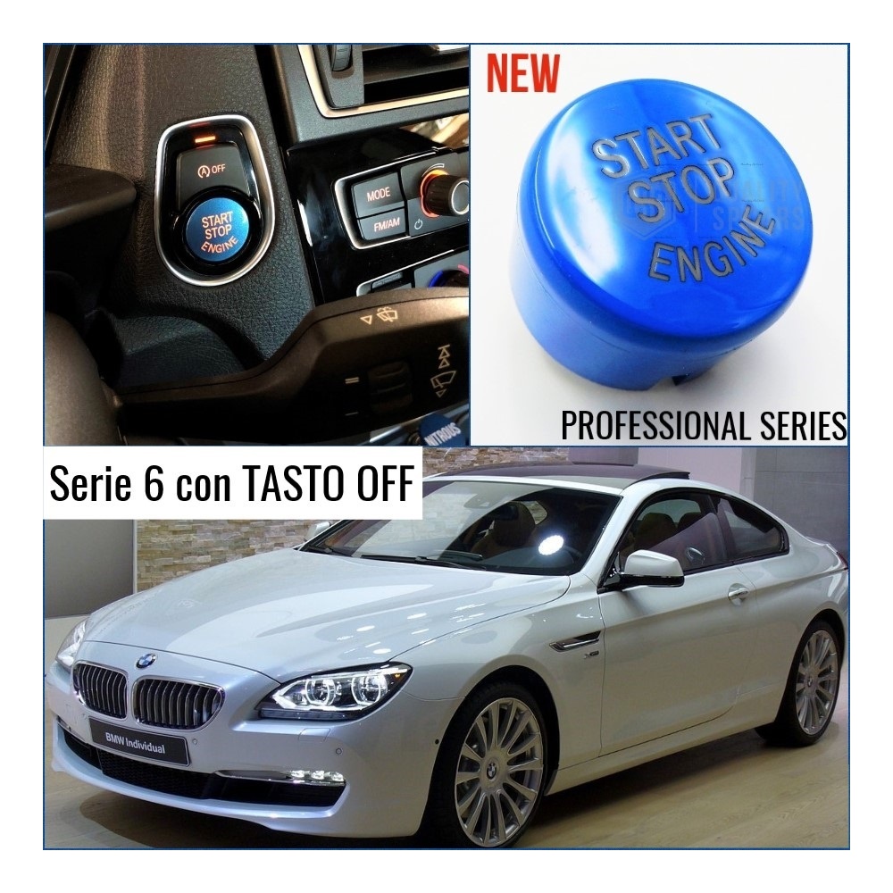 LLAVE BOTÓN DE ENCENDIDO DEL MOTOR AZUL "START STOP ENGINE" EN ABS PARA BMW SERIE 6 ( F12 F13 F06 ) con Bóton OFF, ANTICHUADO NO HUELLAS LLAVE BOTÓN DE ENCENDIDO DEL MOTOR AZUL "START STOP ENGINE" EN ABS PARA BMW SERIE 6 ( F12 F13 F06 ) con Bóton OFF, ANTICHUADO NO HUELLAS
