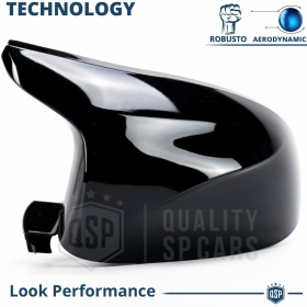 Tapas de Espejo Retrovisor para Bmw X3 X4 X5 X6 X7 iX3, Cubiertas Rígidas Negro Brillante | Garantía por Vida