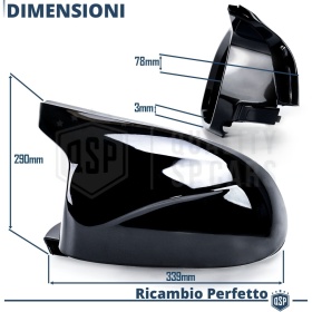 Tapas de Espejo Retrovisor para Bmw X3 X4 X5 X6 X7 iX3, Cubiertas Rígidas Negro Brillante | Garantía por Vida