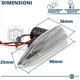 Dynamic LED Side Marker for Chevrolet TRAX E-Approved | White Lens, CANbus No Error