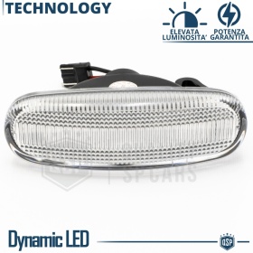 X2 Intermitentes LED para Citroen Nemo Secuenciales Homologados, CANBUS No Error