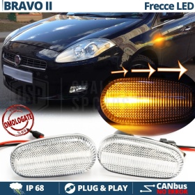 X2 Intermitentes LED para Fiat Bravo  Secuenciales Homologados, CANBUS No Error