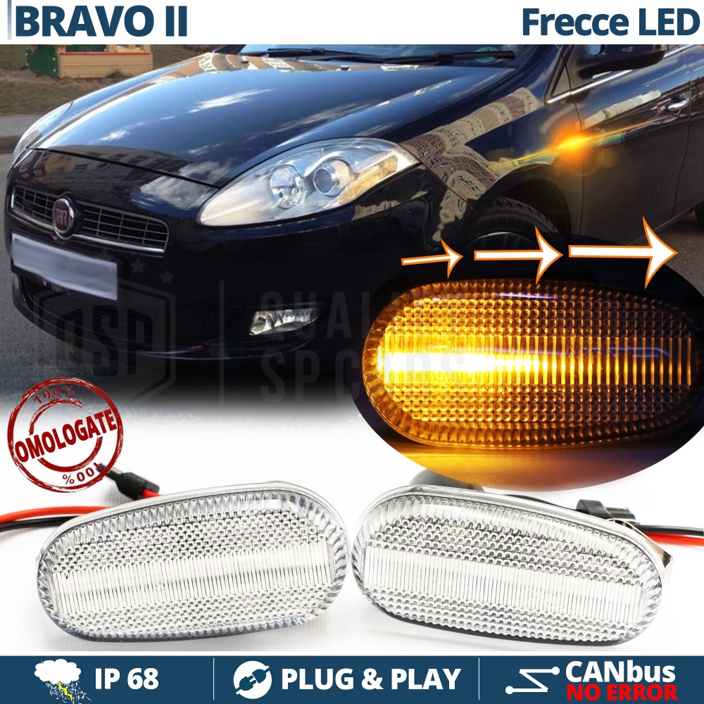 X2 Intermitentes LED para Fiat Bravo Secuenciales Homologados, CANBUS No Error X2 Intermitentes LED para Fiat Bravo Secuenciales Homologados, CANBUS No Error