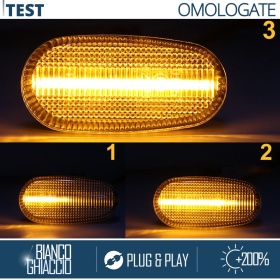 X2 Intermitentes LED para Fiat Bravo  Secuenciales Homologados, CANBUS No Error
