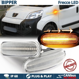 X2 Intermitentes LED para Peugeot Bipper Secuenciales Homologados, CANBUS No Error