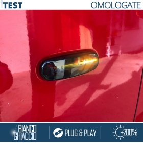 X2 Intermitentes LED para Citroen Nemo Secuenciales Homologados, Lente Negra, CANBUS No Error