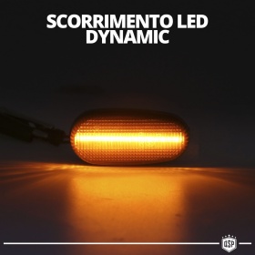 X2 Intermitentes LED para Fiat Bravo 2 Secuenciales Homologados, Lente Negra, CANBUS No Error