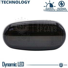X2 Intermitentes LED para Fiat Bravo 2 Secuenciales Homologados, Lente Negra, CANBUS No Error