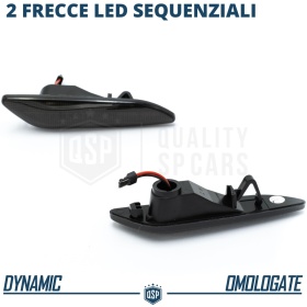 X2 Intermitentes LED para Fiat Tipo 3 Secuenciales Homologados, Lente Negra, CANBUS No Error