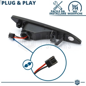 X2 Intermitentes LED para Fiat Tipo 3 Secuenciales Homologados, Lente Negra, CANBUS No Error