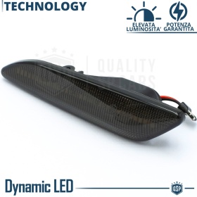 X2 Intermitentes LED para Fiat Tipo 3 Secuenciales Homologados, Lente Negra, CANBUS No Error